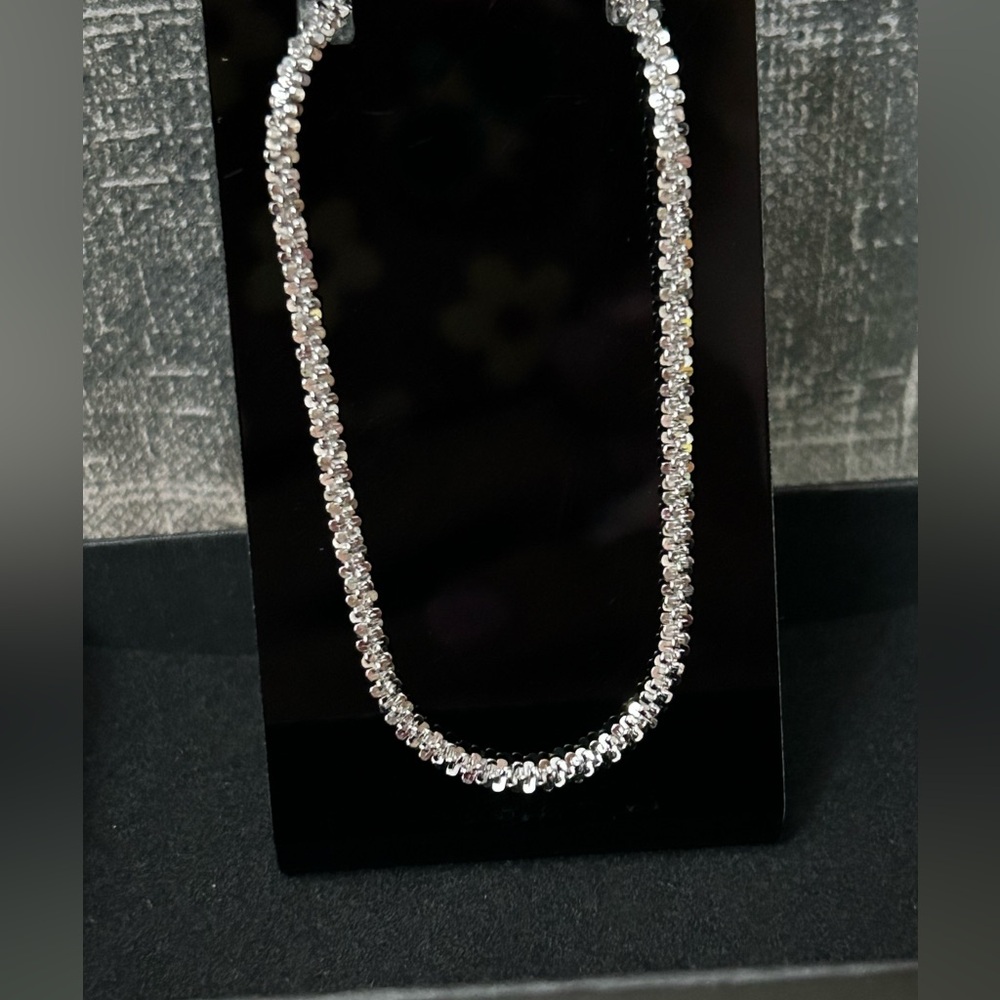Twisted Rock Silver Bracelet